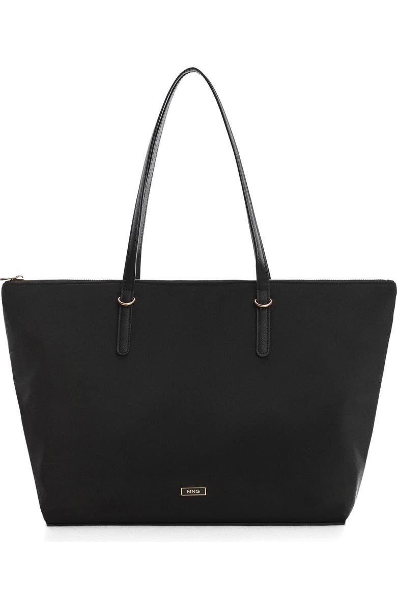 MANGO Recycled Polyester Shopper, Main, color,