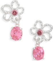 EYE CANDY LOS ANGELES Salma CZ Flower Drop Earrings
