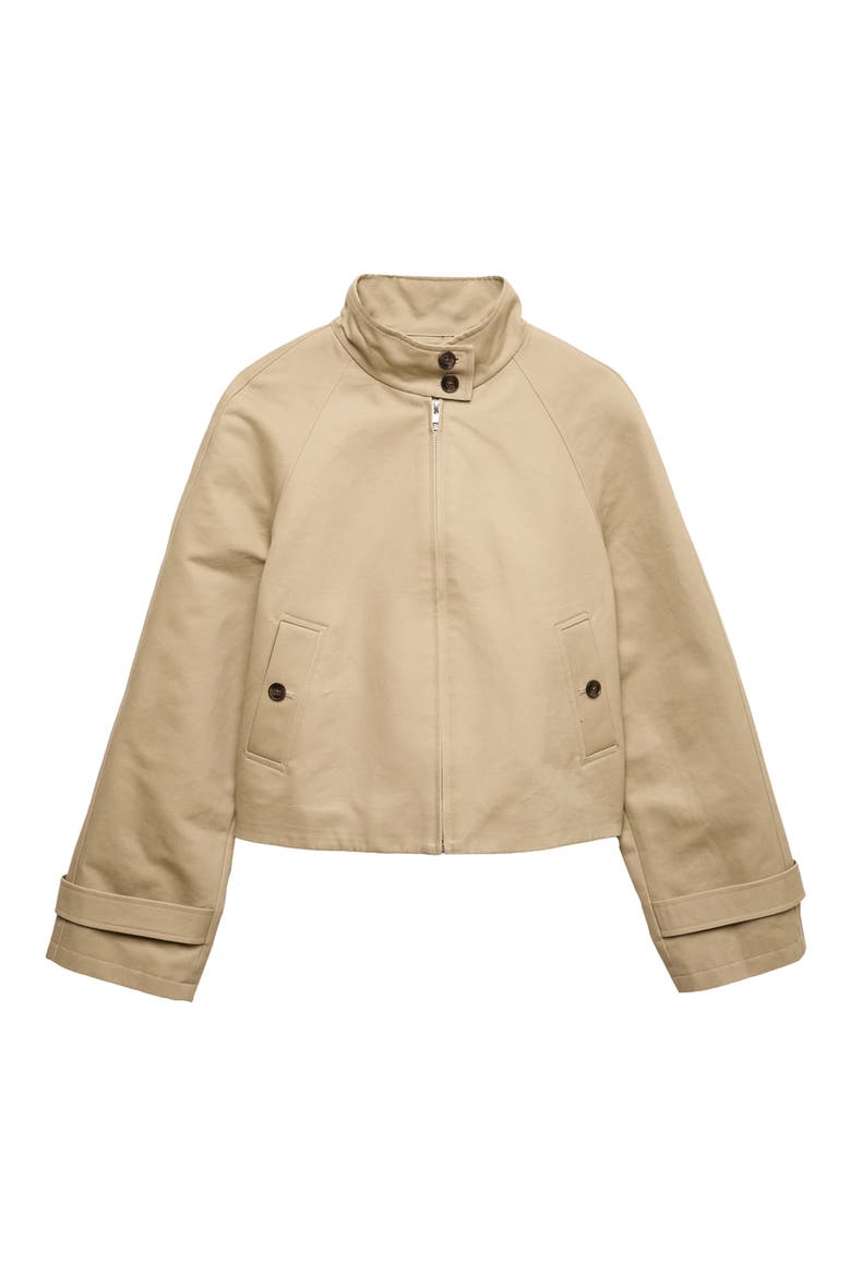 Stand Collar Jacket, Alternate, color, BROWN