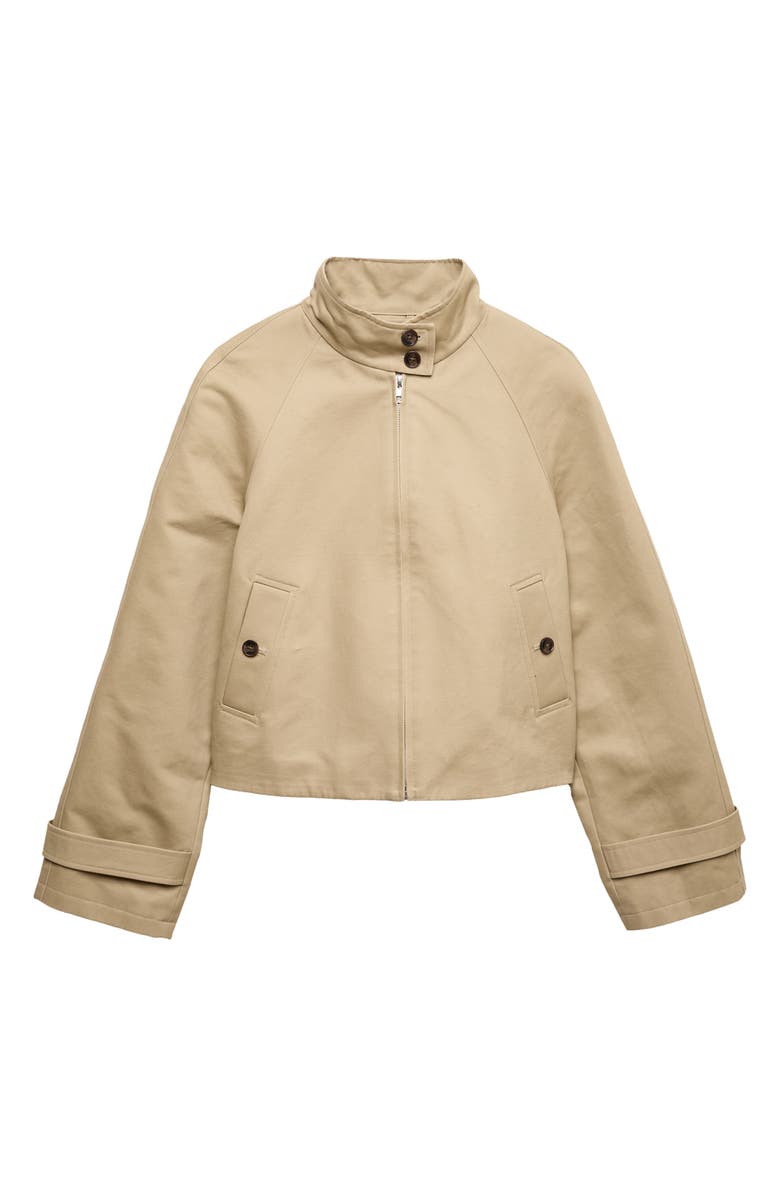 M&S Stand Collar Jacket, Alternate, color, Brown