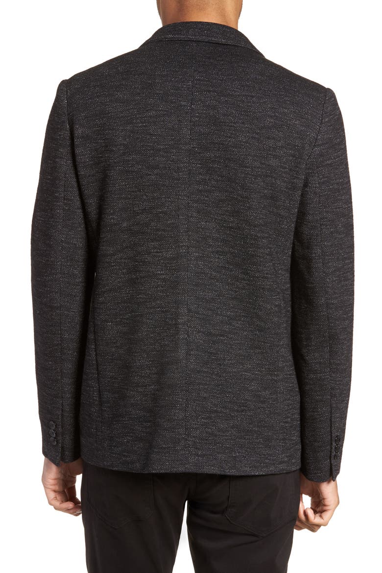 Slim Fit Soft Blazer, Alternate, color, BLACK