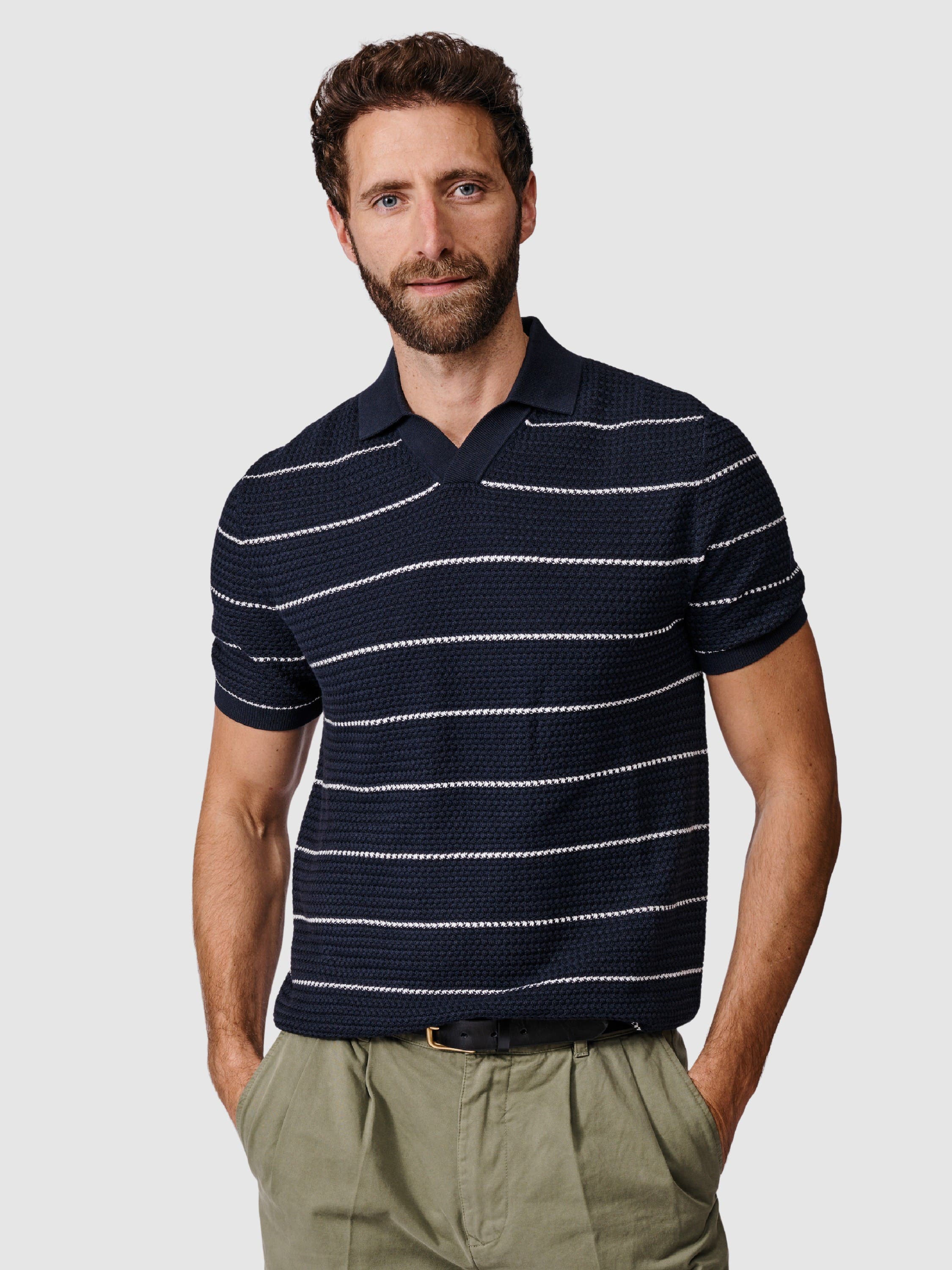 Alford Textured Cotton Polo Shirt - image 3