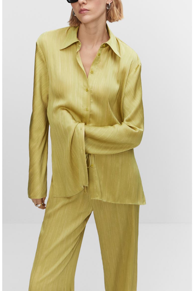 Satin Pants, Alternate, color, LIME