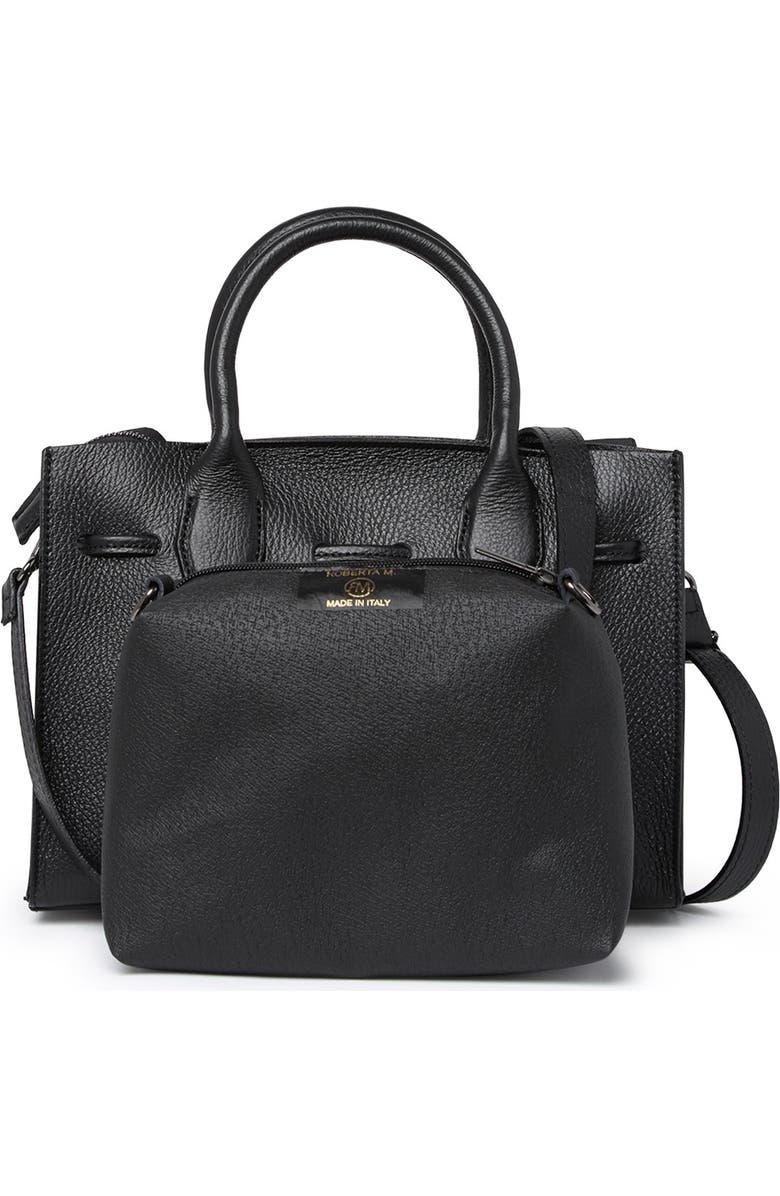 ROBERTA M Leather Drawstring Satchel, Alternate, color,