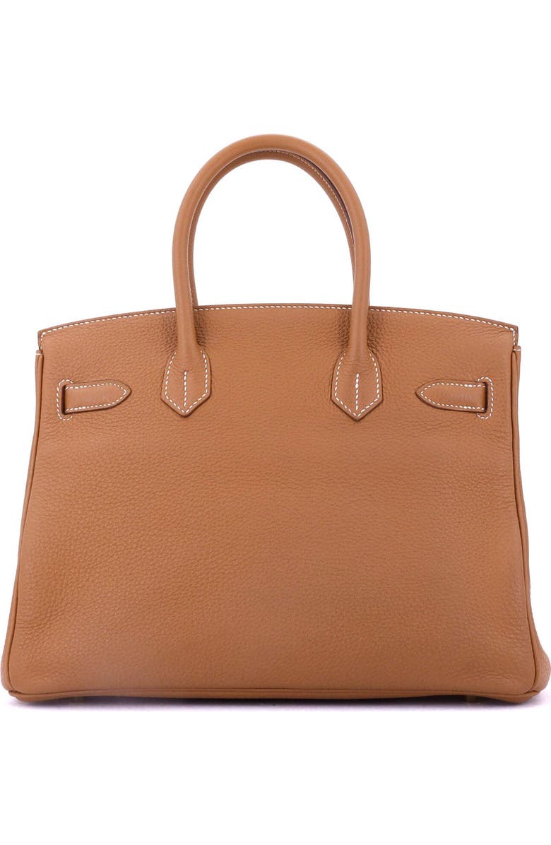 Pre-Owned Hermes Birkin Handbag Brown Togo with Gold Hardware 30, Alternate, color, Gold