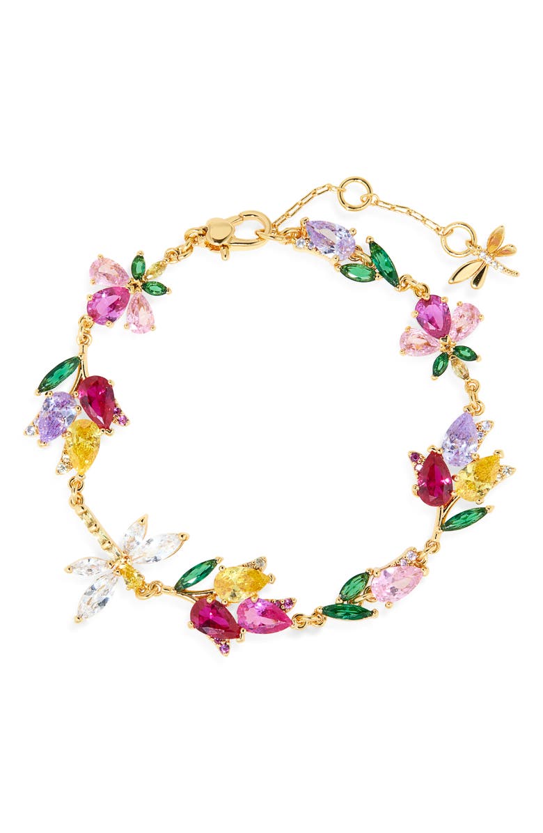 Kate Spade New York greenhouse floral bracelet, Main, color, 