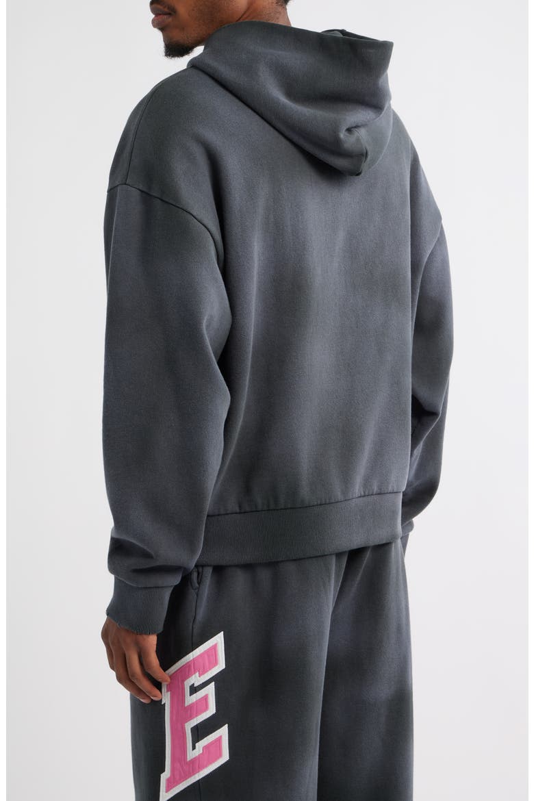 Fireside Distressed Logo Hoodie (Nordstrom Exclusive), Alternate, color, WASHED BLACK