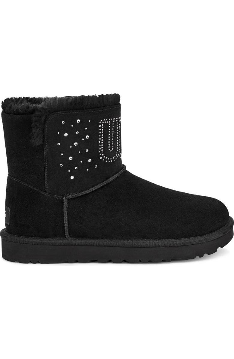 UGG<sup>®</sup> Classic Gem Faux Fur Lined Mini Boot, Alternate, color,