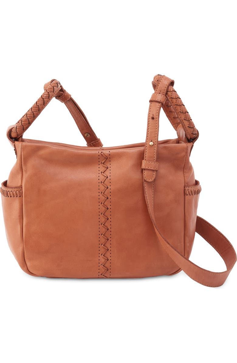 HOBO Sheila Leather Crossbody Bag, Main, color, Harvest Wheat