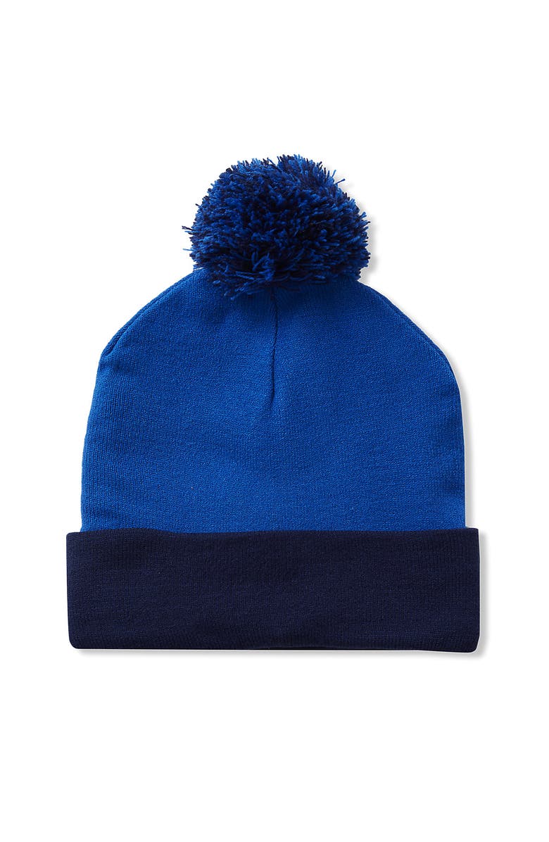 Lands' End Kids Squall Knit Hat, Main, color, Cobalt/Midnight Blue