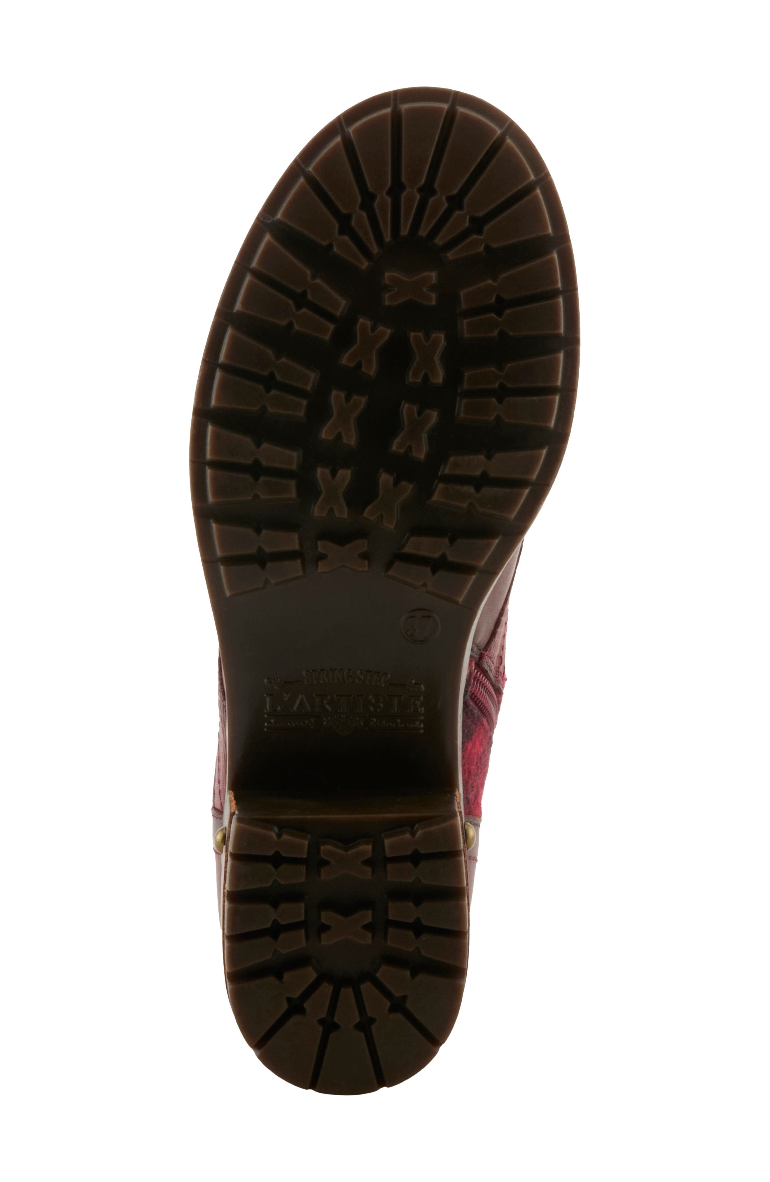 Marty Combat Boot, Alternate, color, BORDEAUX MULTI