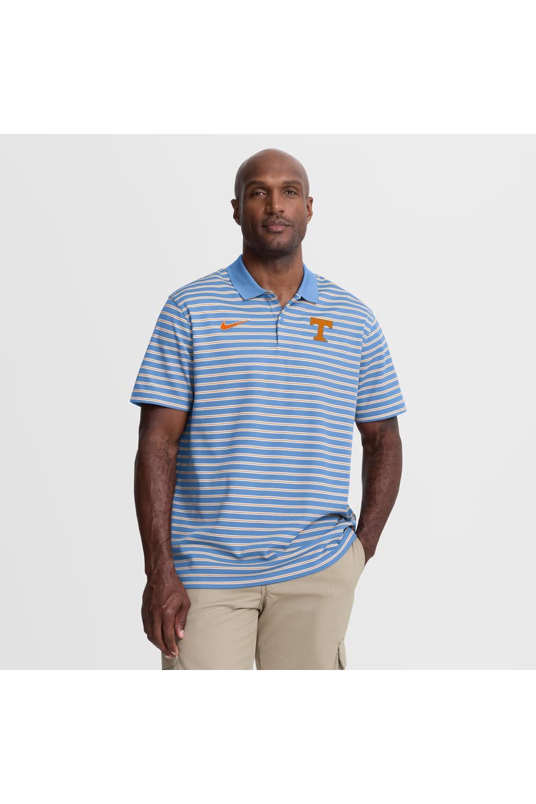 Men's Nike Light Blue/White Tennessee Volunteers Striped Dri-FIT Polo, Main, color, Light Blue