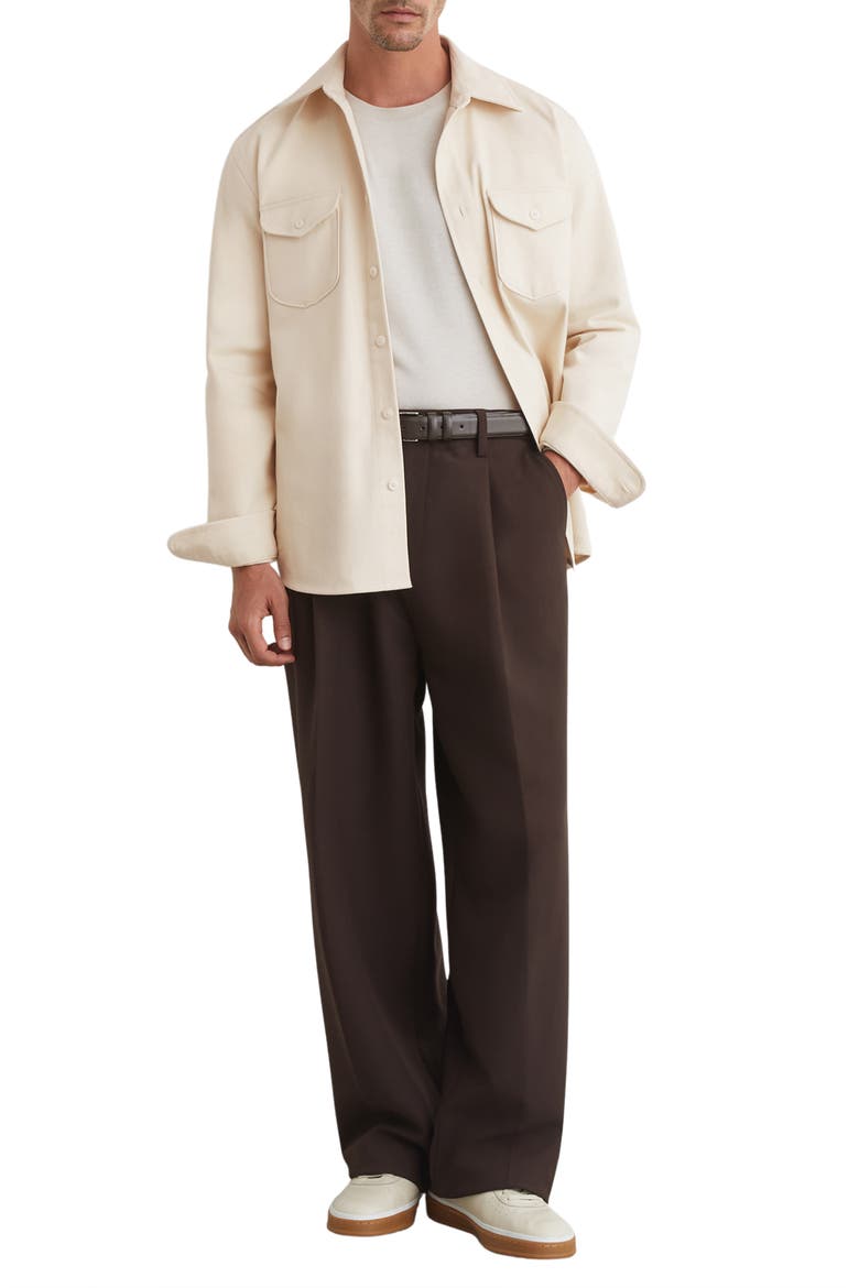 Astra Cotton Shirt Jacket, Alternate, color, STONE