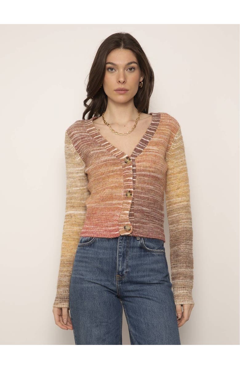 Central Park West Esmerelda Lightweight Ombre Cardigan, Main, color, 