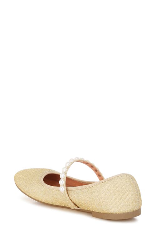 London Rag Corphee Mary Jane Flat In Gold