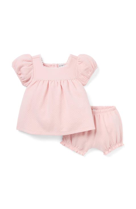 Baby Quilted Puff Sleeve Matching Set (Infant)