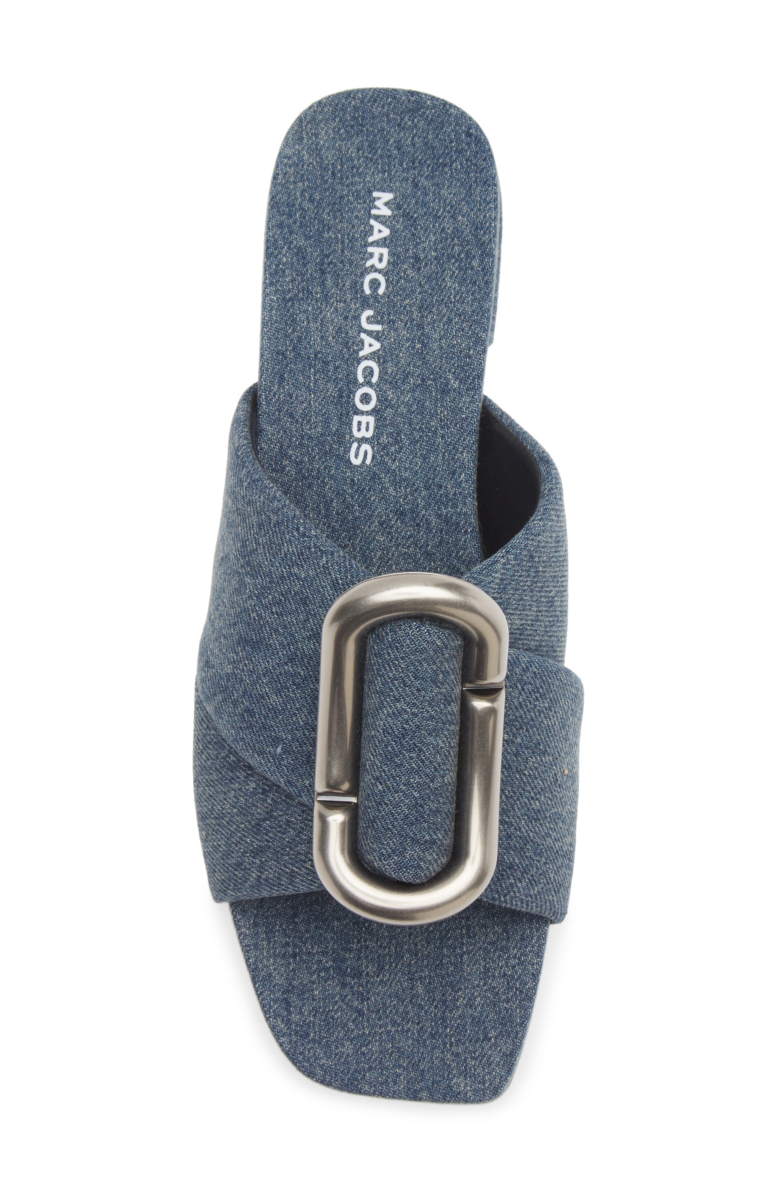 The Pop J Marc Slide Sandal, Alternate, color, MEDIUM WASH INDIGO