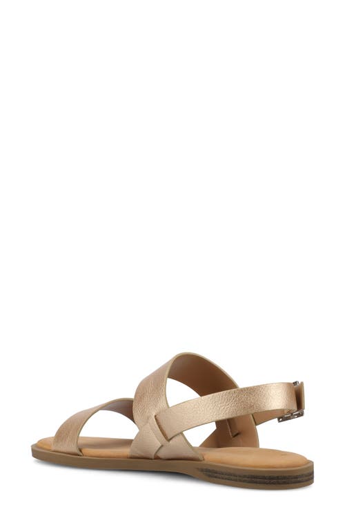 Journee Collection Lavine Slingback Sandal In Champagne