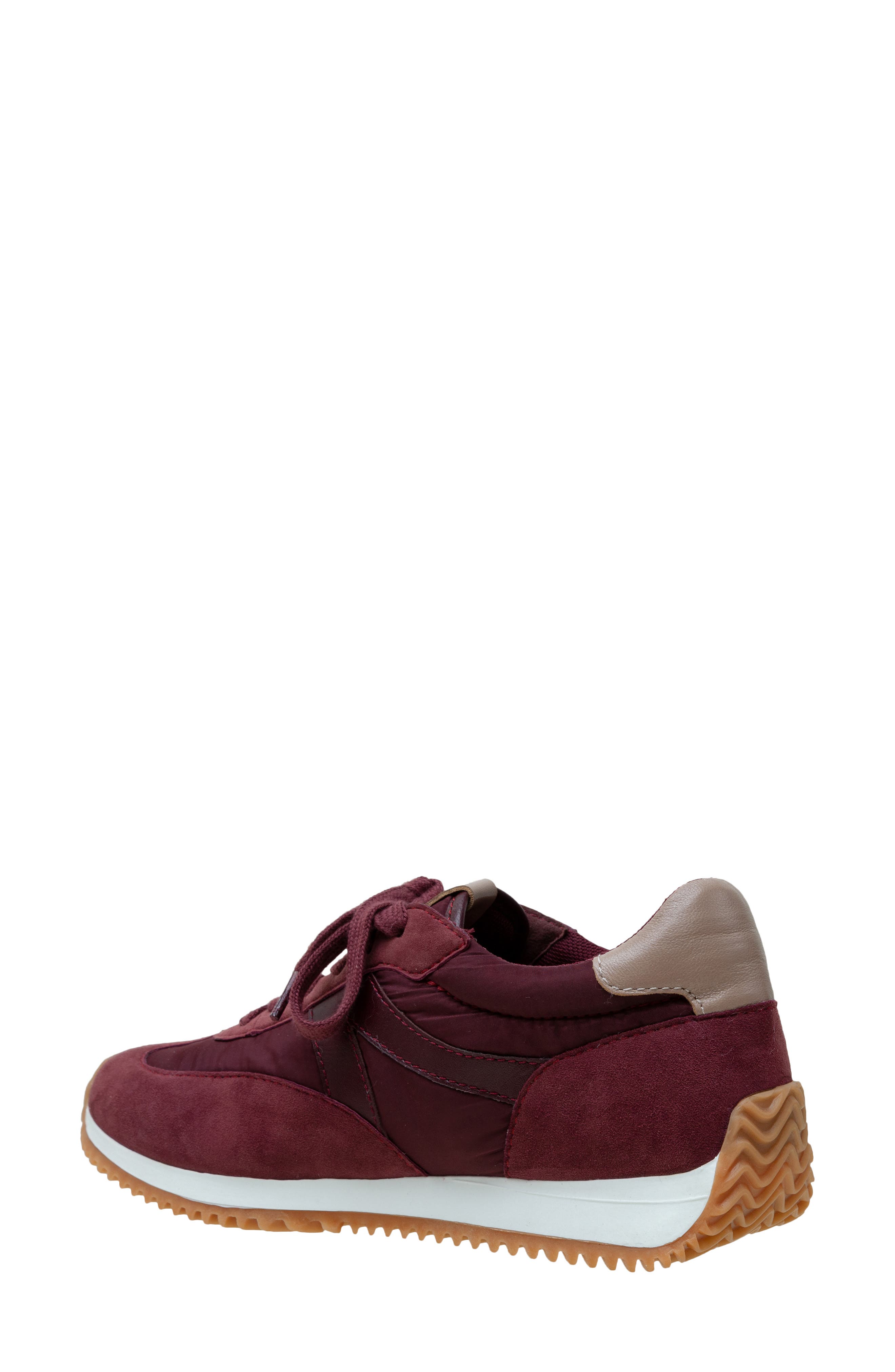 Kaisa Sneaker, Alternate, color, DARK CHERRY/ BURGUNDY/ PUTTY