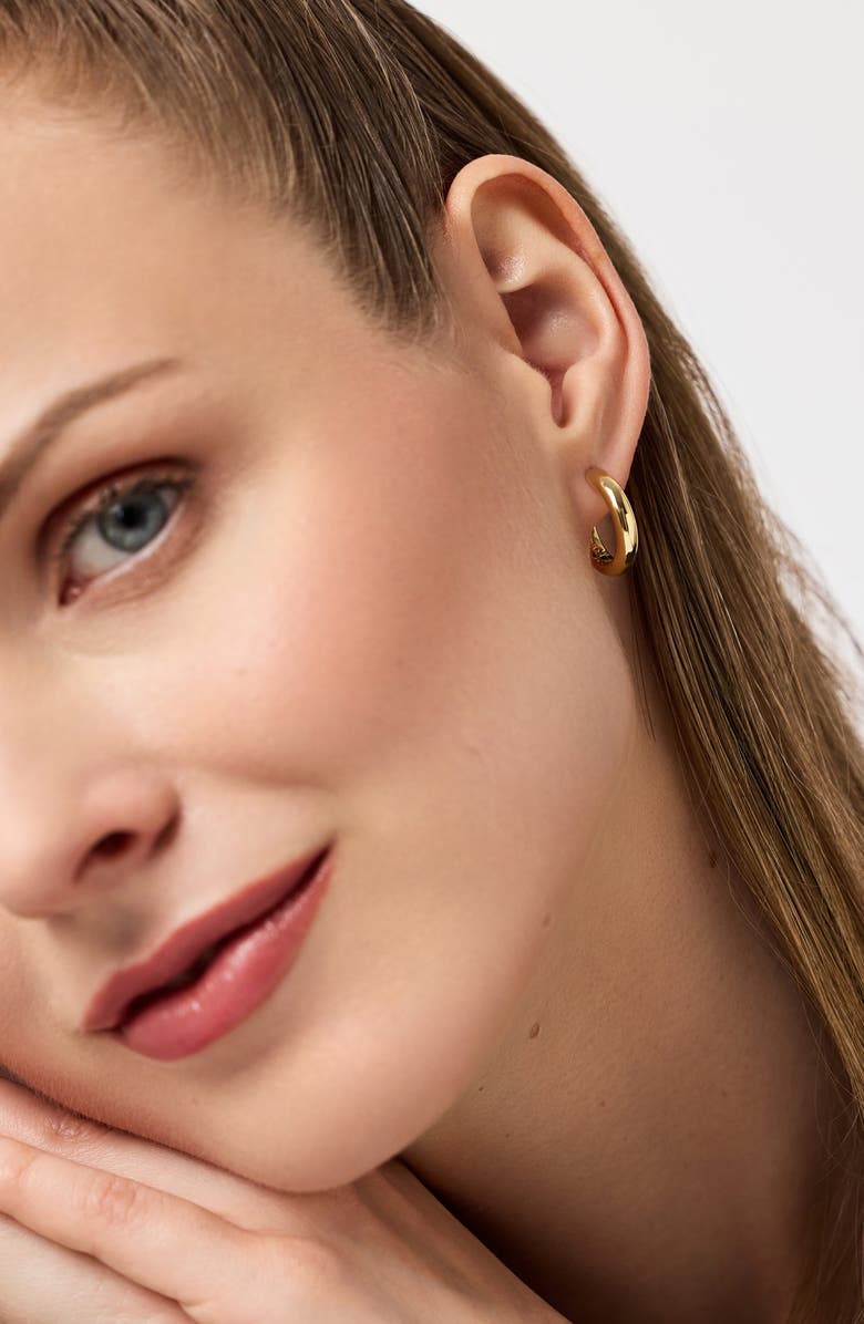 Ana Luisa Guilia Medium Hoop Earrings, Alternate, color, Gold