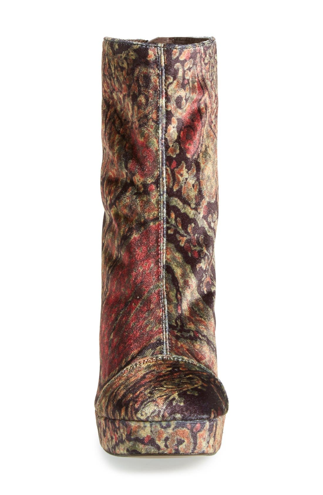 'Day for Night' Platform Boot, Alternate, color, PAISLEY COMBO VELVET