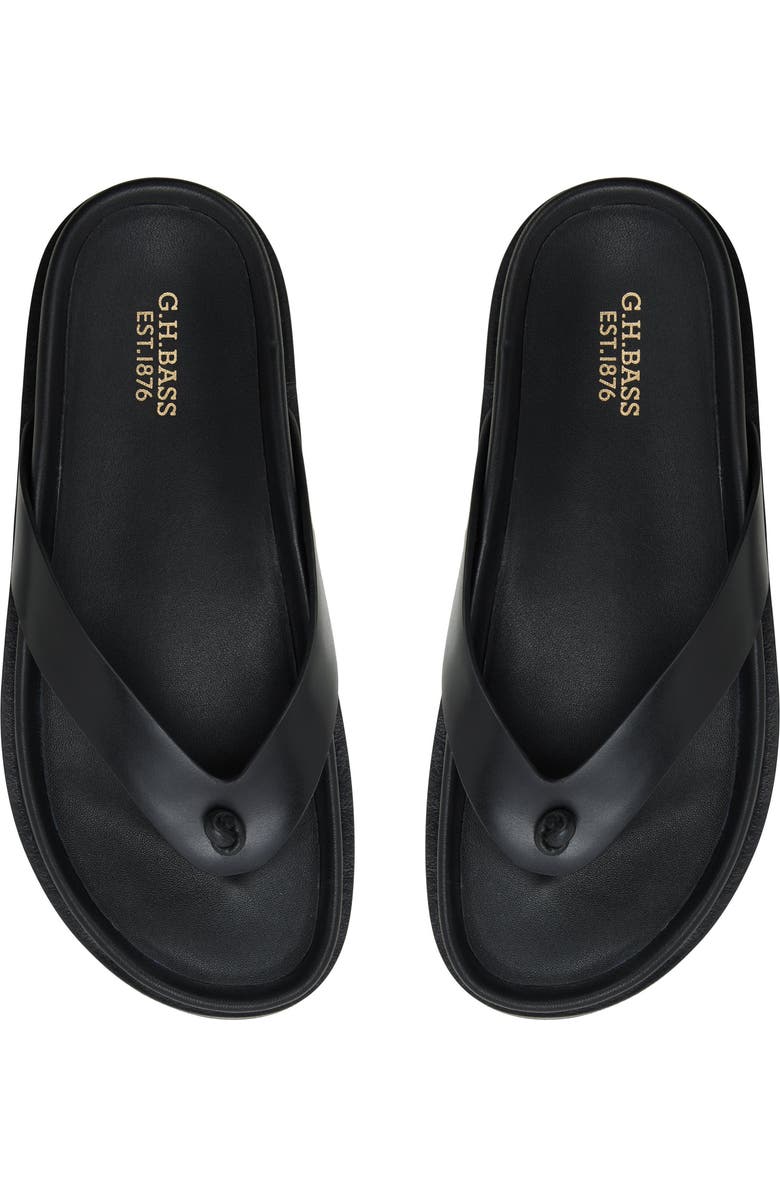 G.H.BASS Wynn Platform Flip Flop, Alternate, color, Black