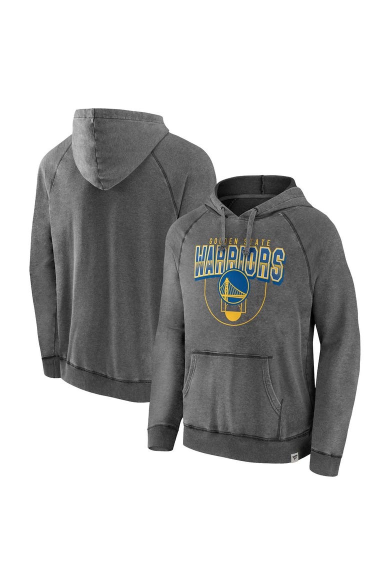 Men's Fanatics Branded Gray Golden State Warriors Acquisition True Classics Vintage Snow Wash Pullover Hoodie, Main, color, Gray