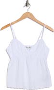 Madden Girl Eyelet Babydoll Cotton Camisole