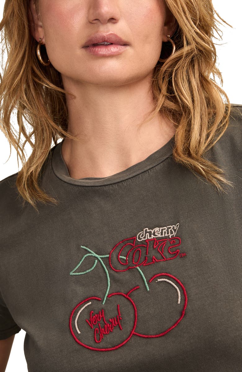 Lucky Brand Very Cherry Coke T-Shirt, Alternate, color, Raven