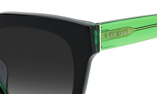 Kate Spade New York Camryns 50mm Gradient Polarized Square Sunglasses In Black