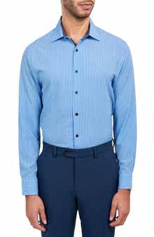 W.R.K Zig Zag Print Stretch Performance Dress Shirt