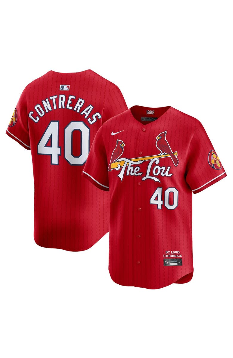 Nike Men's Nike Willson Contreras Red St. Louis Cardinals City Connect Limited Jersey, Main, color, Red