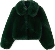 MANGO Bola Faux Fur Jacket