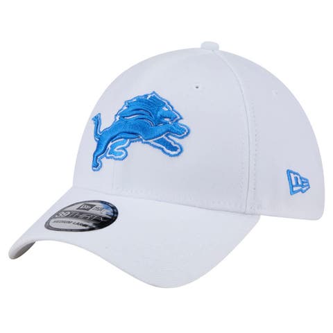 Men's New Era White Detroit Lions Main 39THIRTY Flex Hat