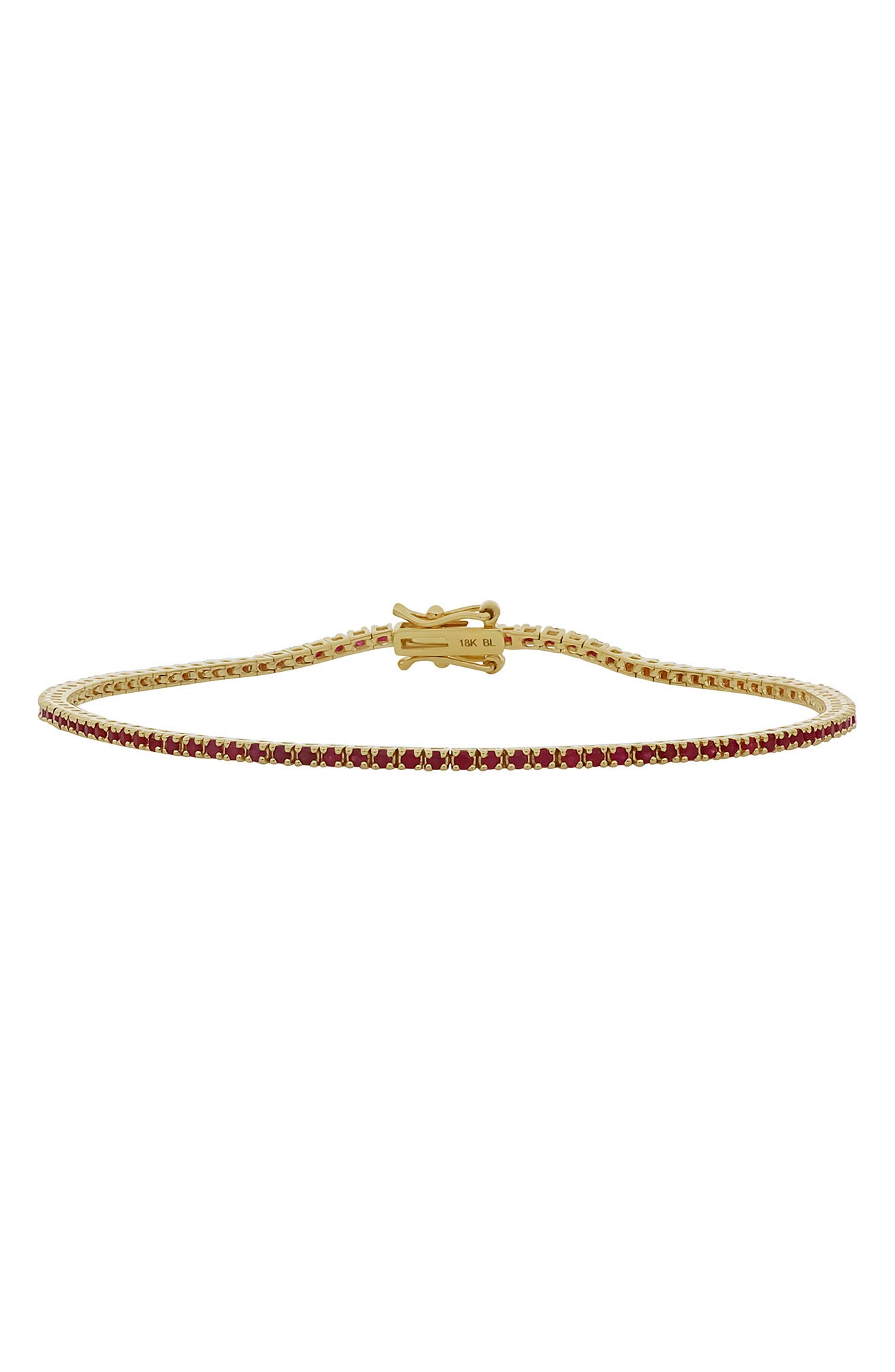 El Mar 18k Gold Ruby Tennis Bracelet