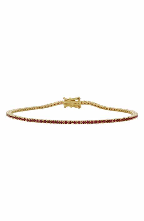 El Mar 18k Gold Ruby Tennis Bracelet