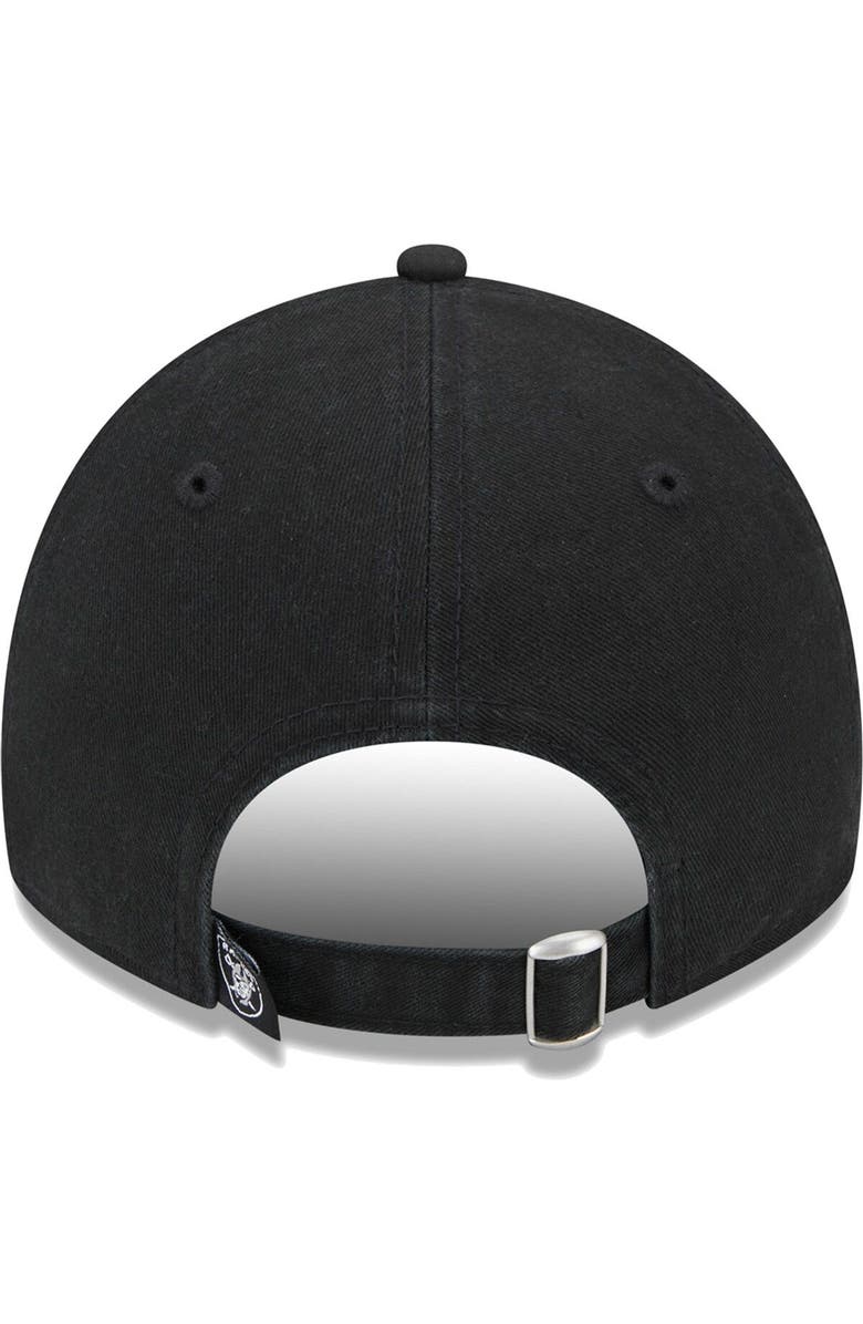 New Era Women's New Era Black Las Vegas Raiders Leaves 9TWENTY Adjustable Hat, Alternate, color, Black