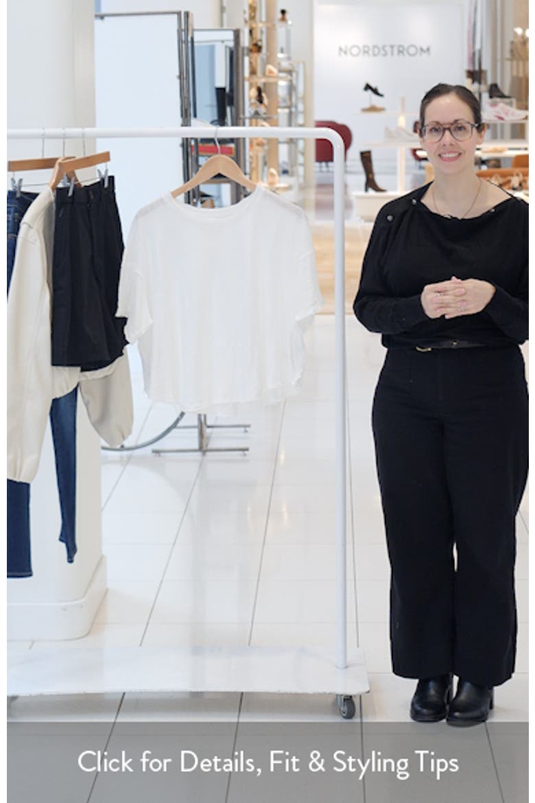 Elsie Linen & Cotton Slub Jersey Swing T-Shirt video