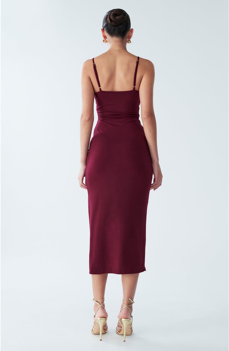 BWLDR Lani Dress, Alternate, color, Burgundy