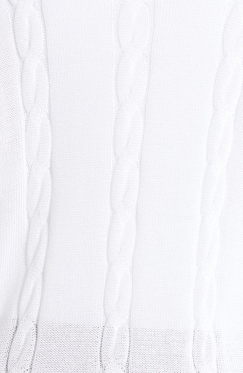 MPG Club Stripe Sweater, Alternate, color, Brilliant White/ Navy Blazer