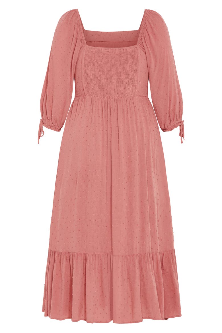 The Ally Clip Dot Maxi Dress, Alternate, color, PINK