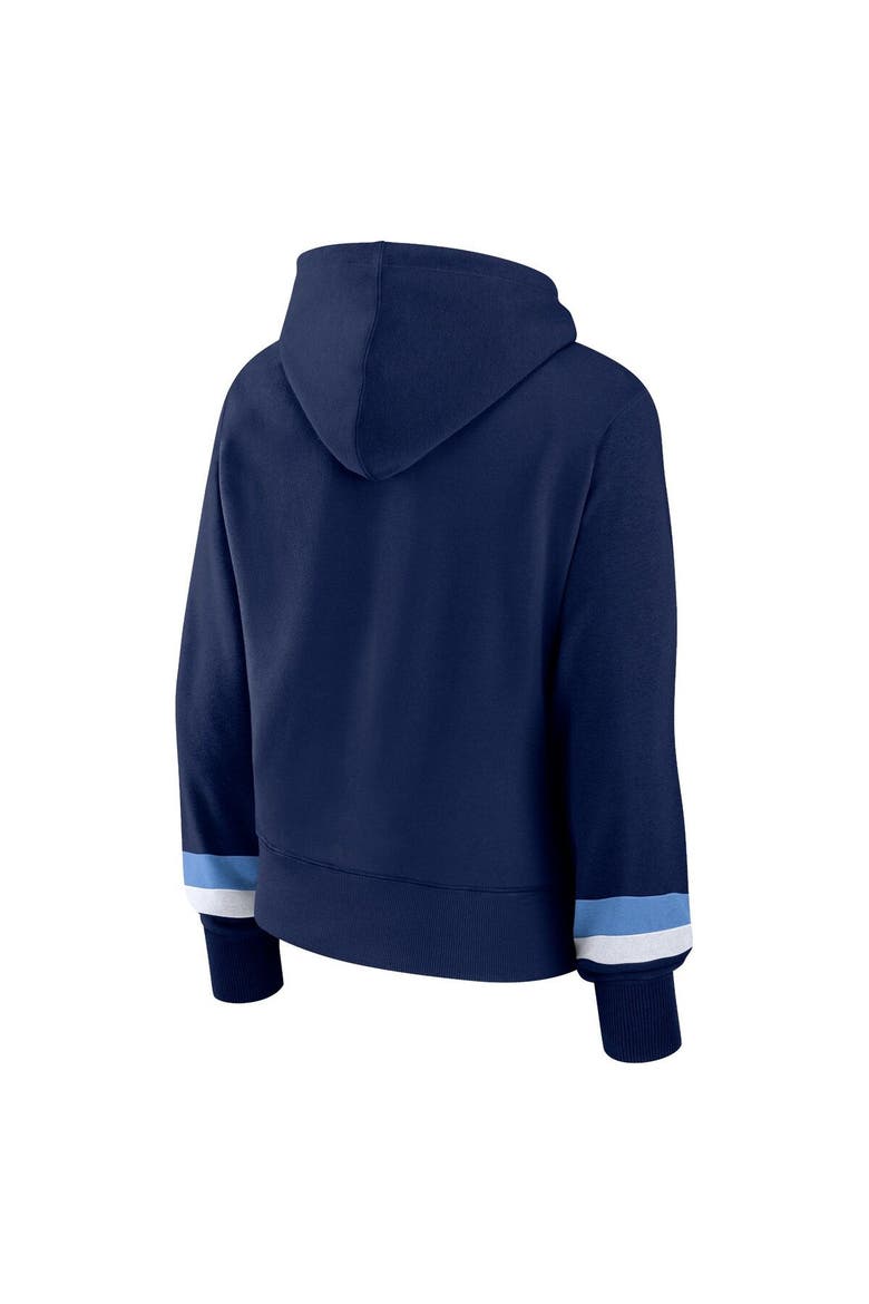 Women's Fanatics Branded  Navy Tennessee Titans Over Under Pullover Hoodie, Alternate, color, Navy