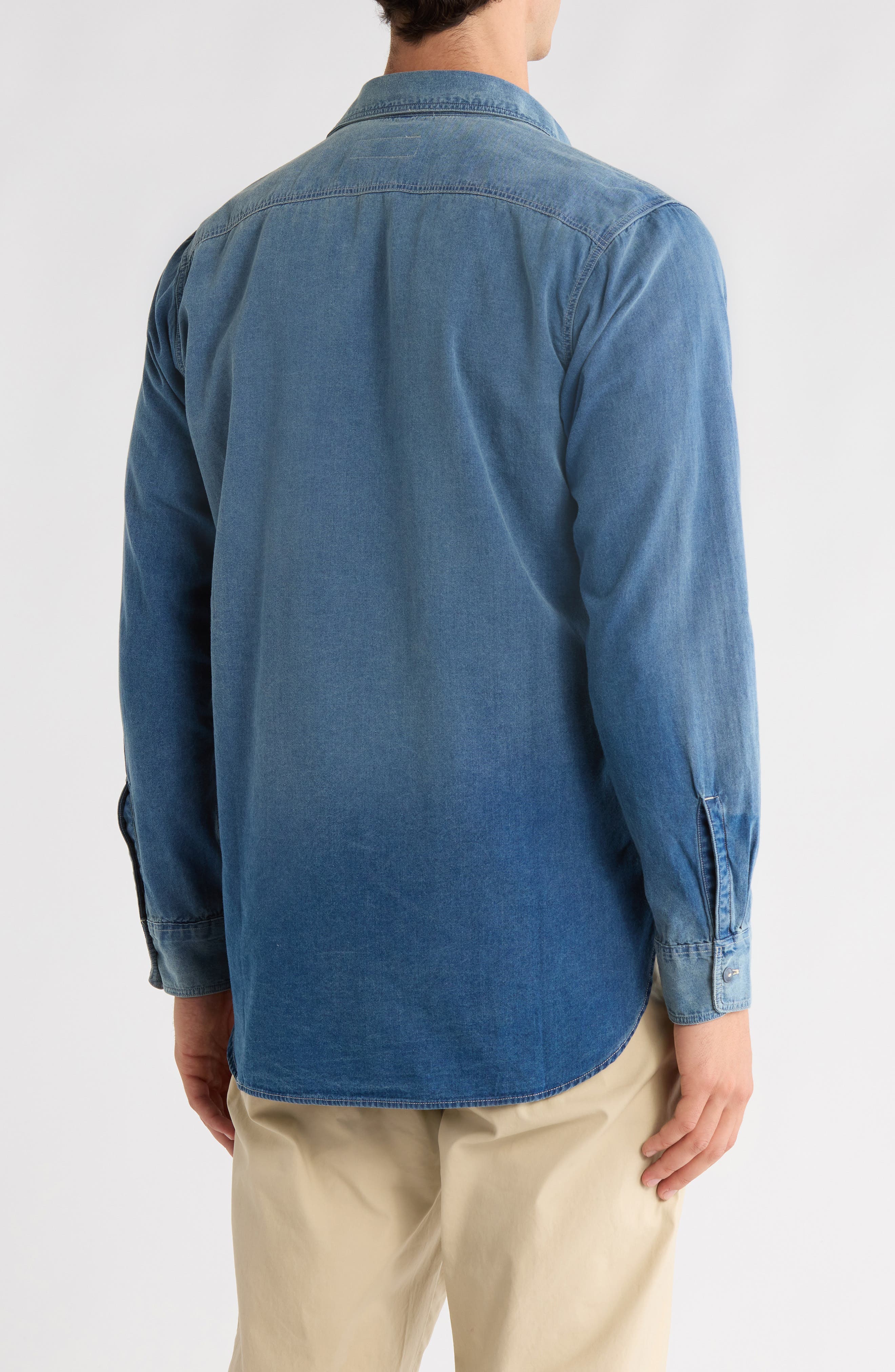 BUCK MASON Engine Room Denim Button-Up Shirt (Men) | Nordstromrack