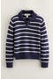 selected Navy-Grey Heather Stripe