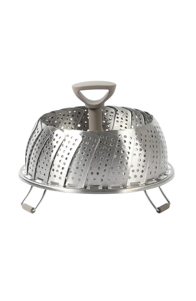 MARTHA STEWART Richburn Stainless Steel Telescopic Folding Steamer Insert, Alternate, color, Silver