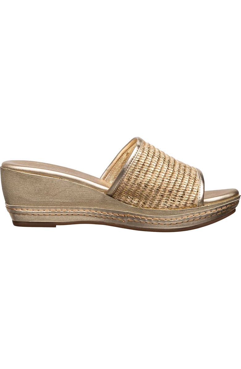 ANTELOPE Donni Platform Wedge Sandal, Alternate, color, Gold