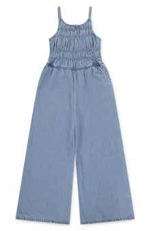abercrombie kids Kids' High Neck Denim Jumpsuit