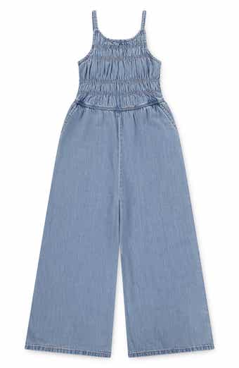 abercrombie kids Kids' High Neck Denim Jumpsuit