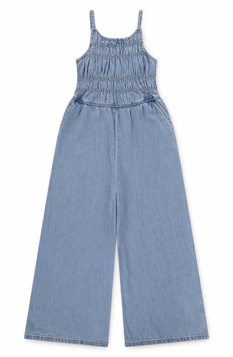 abercrombie kids Kids' High Neck Denim Jumpsuit