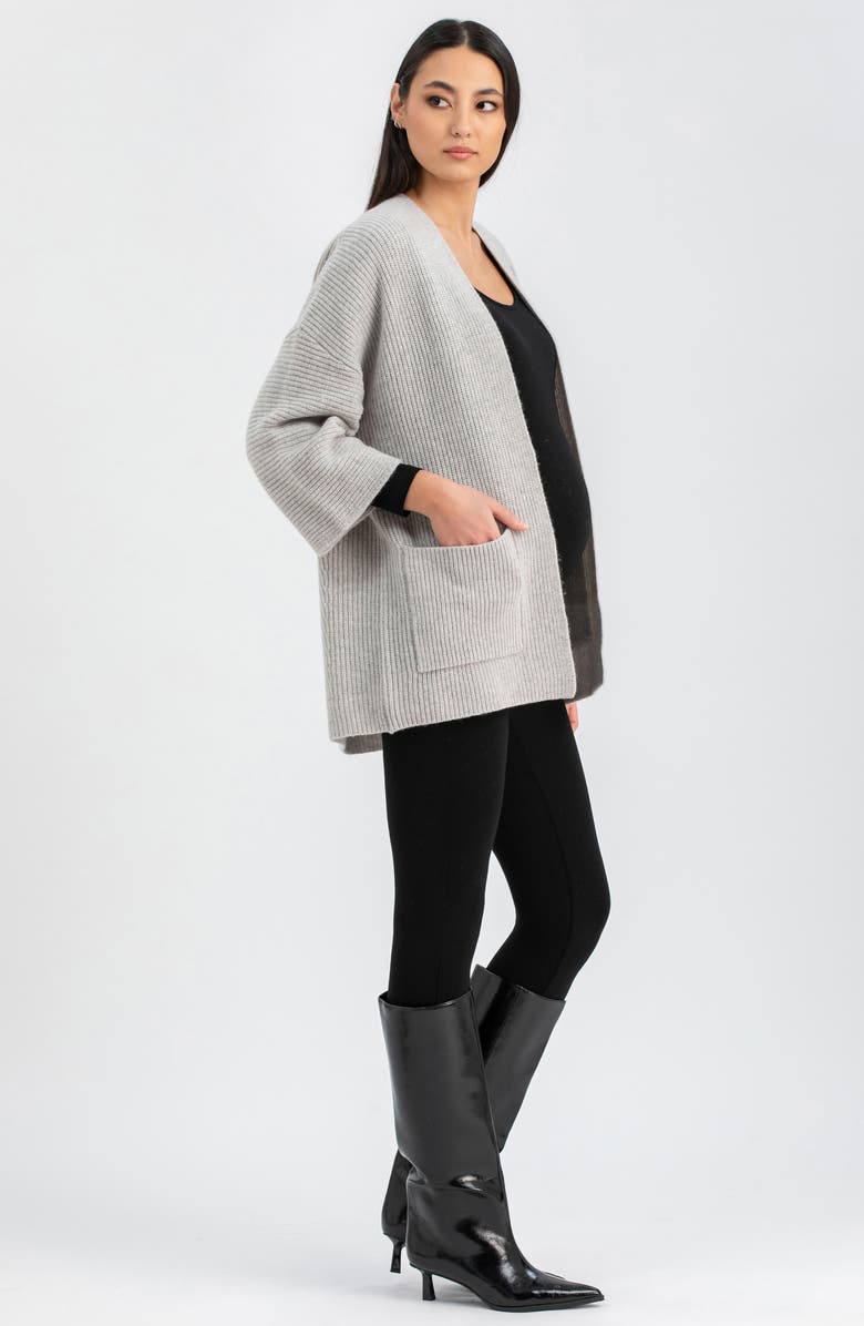 PIETRO BRUNELLI MATERNITY Maddy Long Sleeve Maternity Jumpsuit, Alternate, color, Black